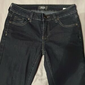 Mid-rise flare jeans